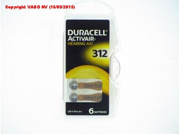 Activair - Duracell 312 Easytab - BLx6
