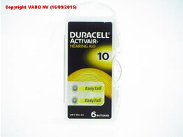 Activair - Duracell 10 Easytab - BLx6