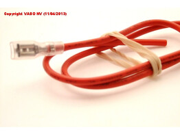 Connector Faston 6.3 Female  Red Wire 40cm