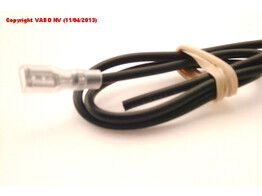Connector Faston 6.3 Female  Black Wire 40cm