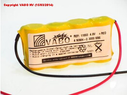 Vabo 4 Nimh-C - 4.8V 3AH  SBS Wired 100 X 25 X 50