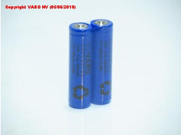 Vabo Li-ion 18650 3.7V 3400mAh PCB pack of 2