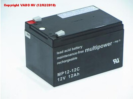Multipower MP12-12C  12V 12AH PB 151x99x100 CYCLIC