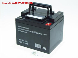 Multipower MP50-12C  12V 50AH PB 198X166X171 CYCLIC