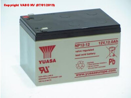 Yuasa NP12-12 SLA BATTERY 12V 12000MAH 151x98x97.5 incl. ta