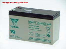 Yuasa REW45-12 UPS LONGLIFE 12V 45W/CEL  Faston 6.3MM 151x6