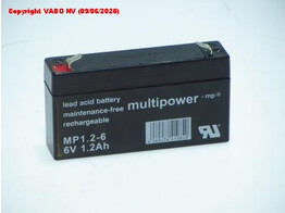 Multipower MP1.2-6 SLA-BATTERY   97x25x57