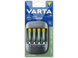 Varta Eco Charger incl.. 4 x Recycled AAA 800mAh
