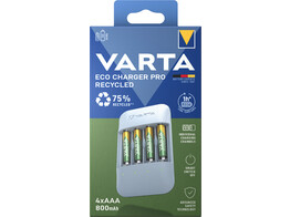 Varta Eco Charger Pro incl. 4 x Recycled AAA 800mAh