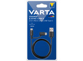 Varta Speed Charge   Sync Cable 2in1 Micro USB USB Type C