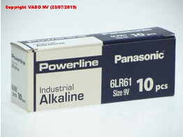 Panasonic 6LR61/10BB Powerline- 9V - IPx10