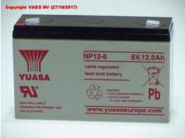 Yuasa NP12-6   6V 12000MAH  151x50x100