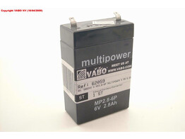 Multipower MP2.8-6P PB 6.0V 2.8A